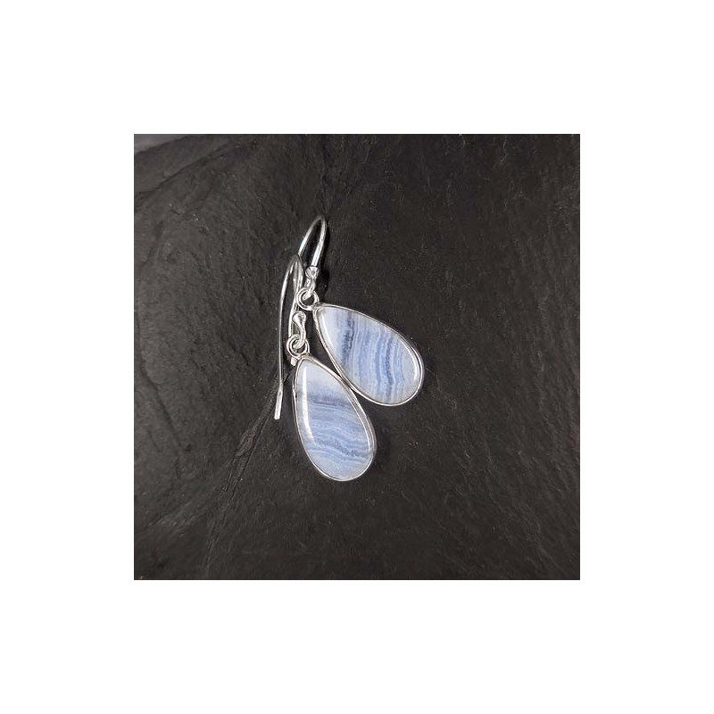 Chalcedon Ohrringe Tropfen